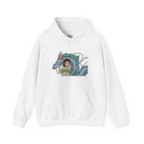 Ghibli Spirited Away Chihiro Haku Dragon Embroidery Hoodie | Sweatshirt