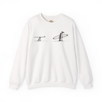 Penguin Surfing Embroidery Hoodie | Sweatshirt | T-shirt