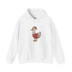 Silly Santa Goose Christmas Embroidery Hoodie | Sweatshirt | T-shirt