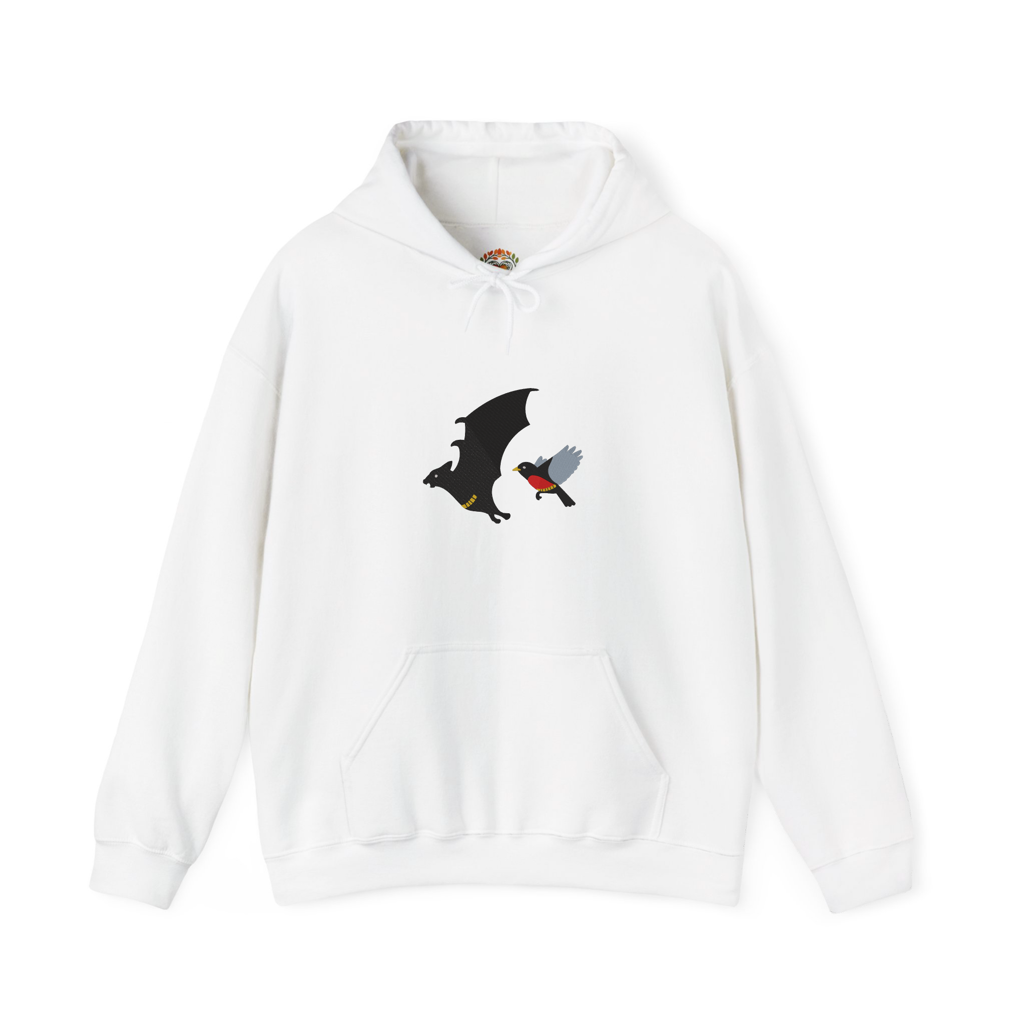 Bat Robin Fighting Crime Embroidery Hoodie | Sweatshirt