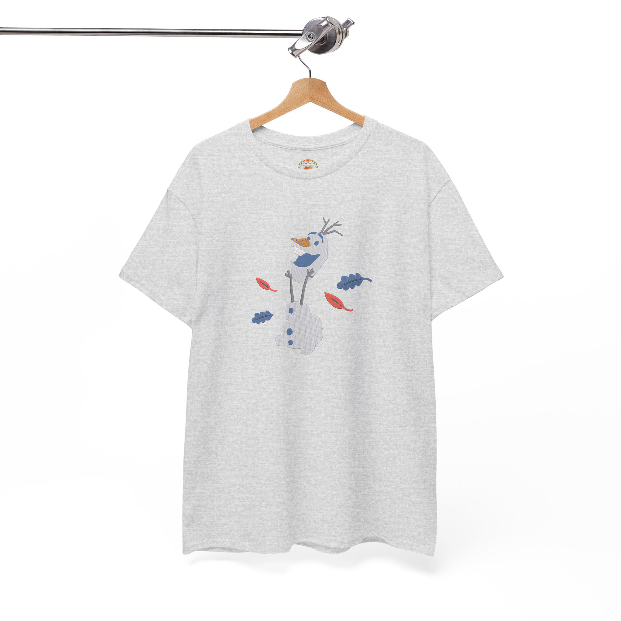 Olaf Frozen Playing with Head Embroidery Hoodie | Sweatshirt | T-shirt