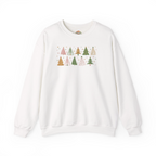 Colorful Decorative Christmas Trees Embroidery Hoodie | Sweatshirt