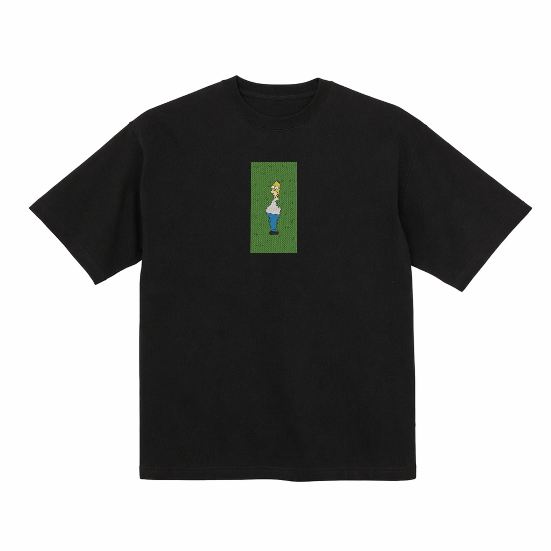 Homer Simpson Hiding in Bush Embroidery Hoodie | Sweatshirt | T-shirt