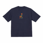 Abstract Tulip Lady Mural Embroidered Premium T shirt