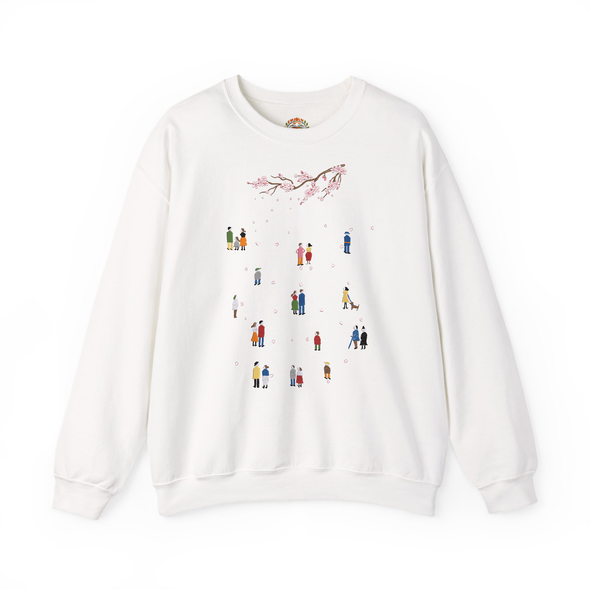 Cherry Blossom Viewing Season Embroidered Hoodie | Sweatshirt
