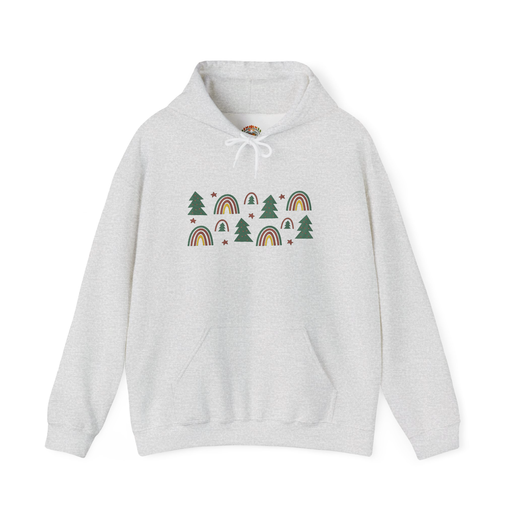 Colorful Christmas Trees Decoration Abstract Boho Embroidery Hoodie | Sweatshirt | T-shirt