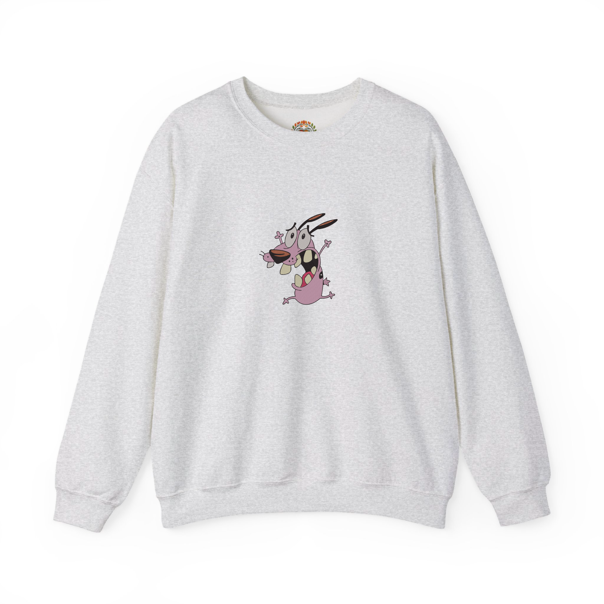Courage The Cowardly Dog Embroidery Hoodie | Sweatshirt | T-shirt