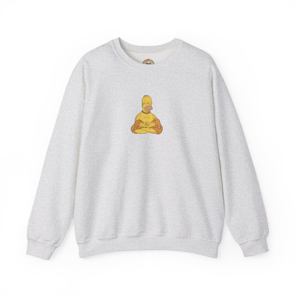 Homer Simpson Meditation Enlightenment Embroidery Hoodie | Sweatshirt | T-shirt