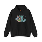 Ghibli Spirited Away Chihiro Haku Dragon Embroidery Hoodie | Sweatshirt