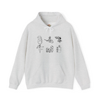 Ghibli Inspired Line Art Embroidered Hoodie | Sweatshirt | T-shirt