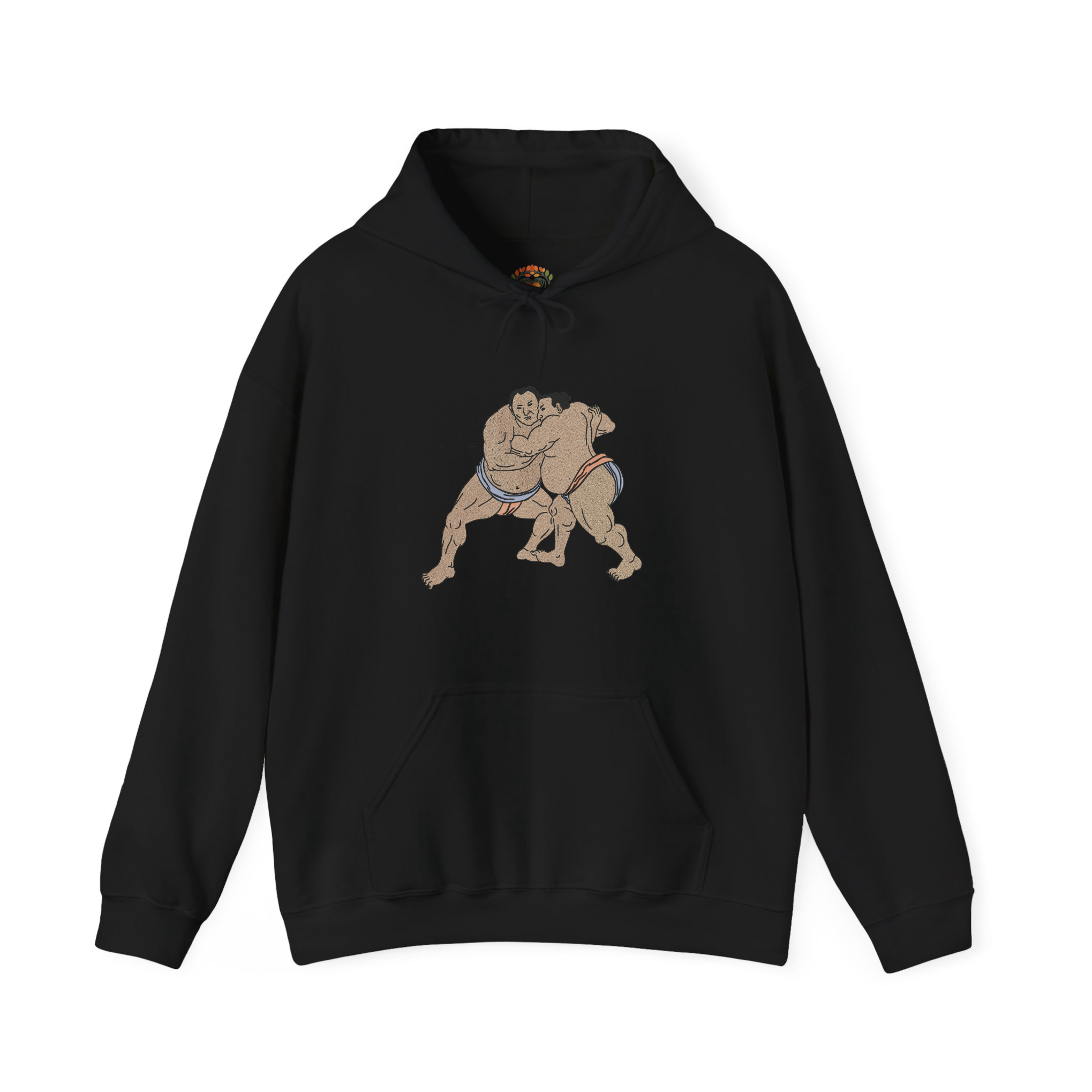 Sumo Rikishi Embroidered Hoodie | Sweatshirt