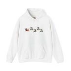 Christmas Santa Flying Reindeer Hoodie Embroidery Hoodie | Sweatshirt | T-shirt