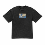The Great Wave Off Kanagawa Premium Cotton Heavyweight Embroidered T shirt