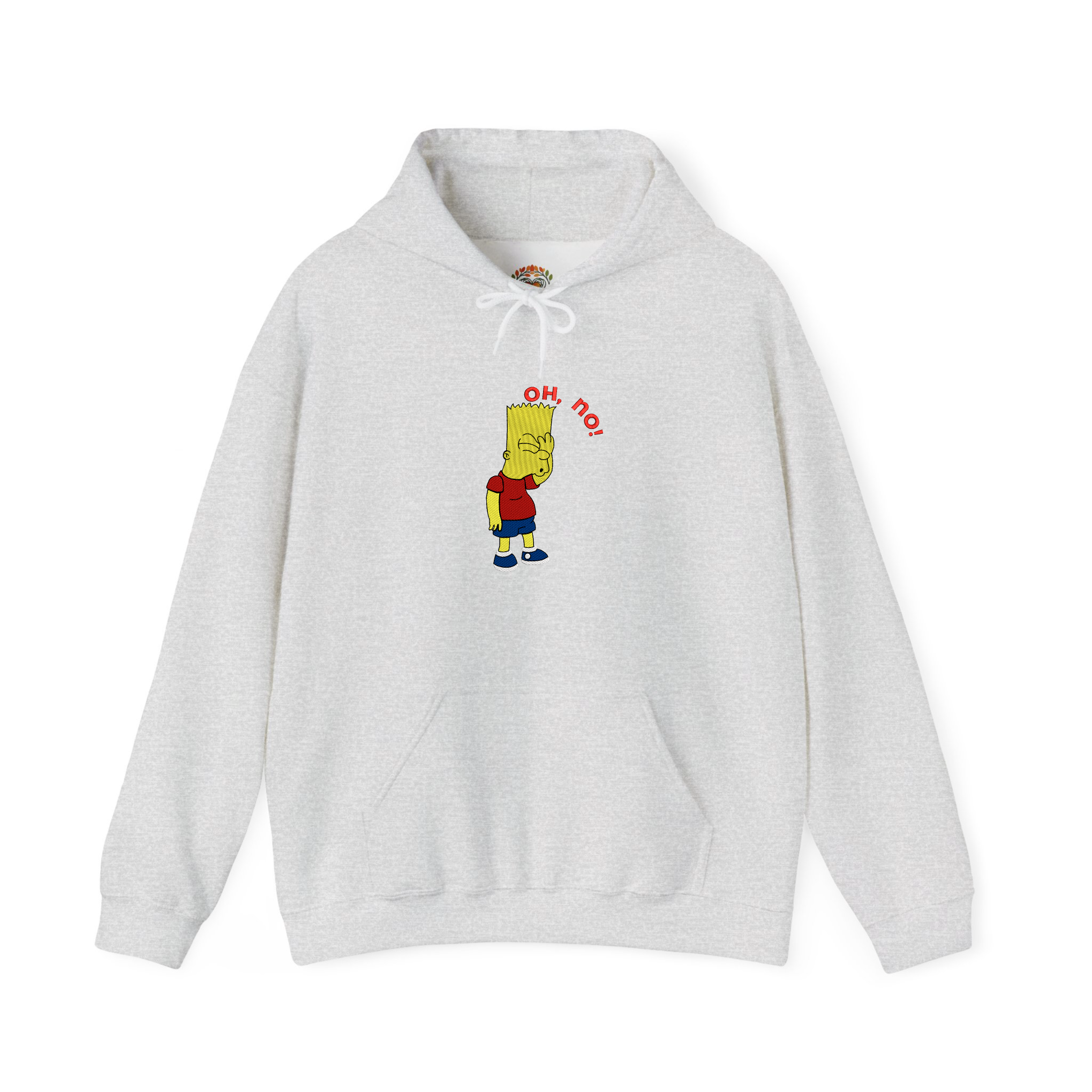 Bart Simpson oh no Ay, caramba! Embroidered Hoodie | Sweatshirt | T-shirt