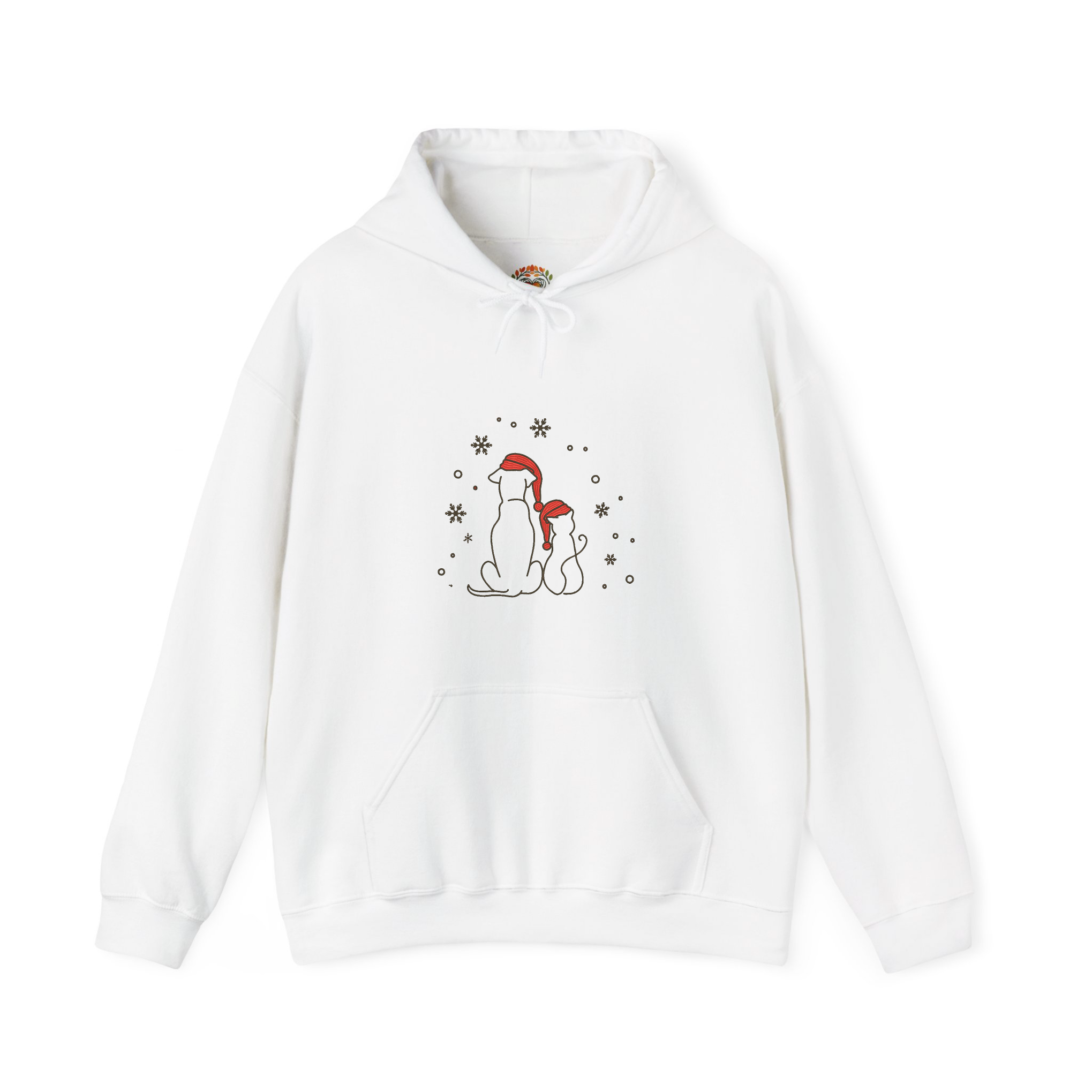 Christmas Holiday Dog Mom Embroidery Hoodie | Sweatshirt | T-shirt