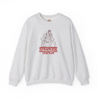 Stranger Things Line Art Embroidered Hoodie | Sweatshirt