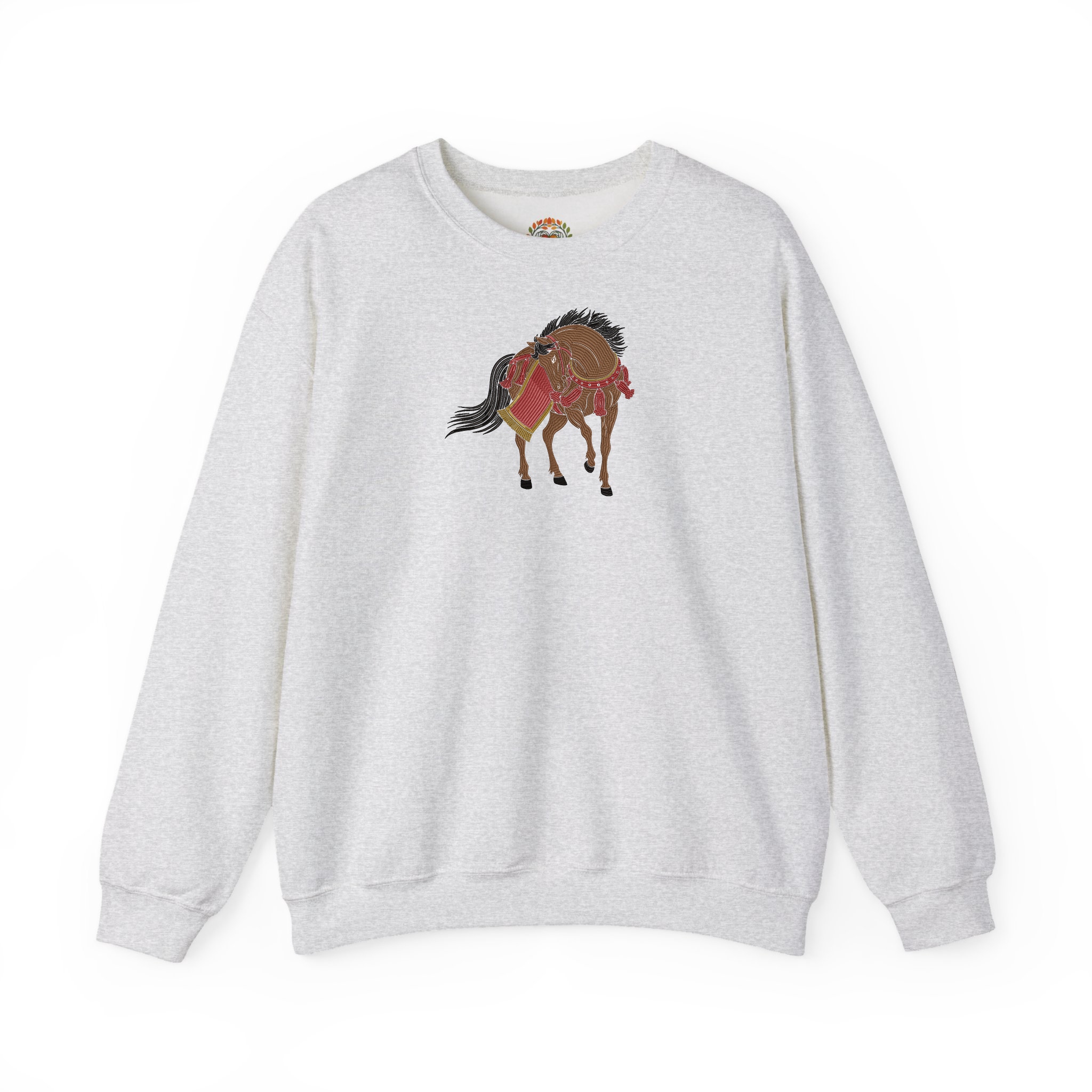 日本ロイヤルスカーレットナイトスタリオン刺繍パーカー | スウェットシャツ