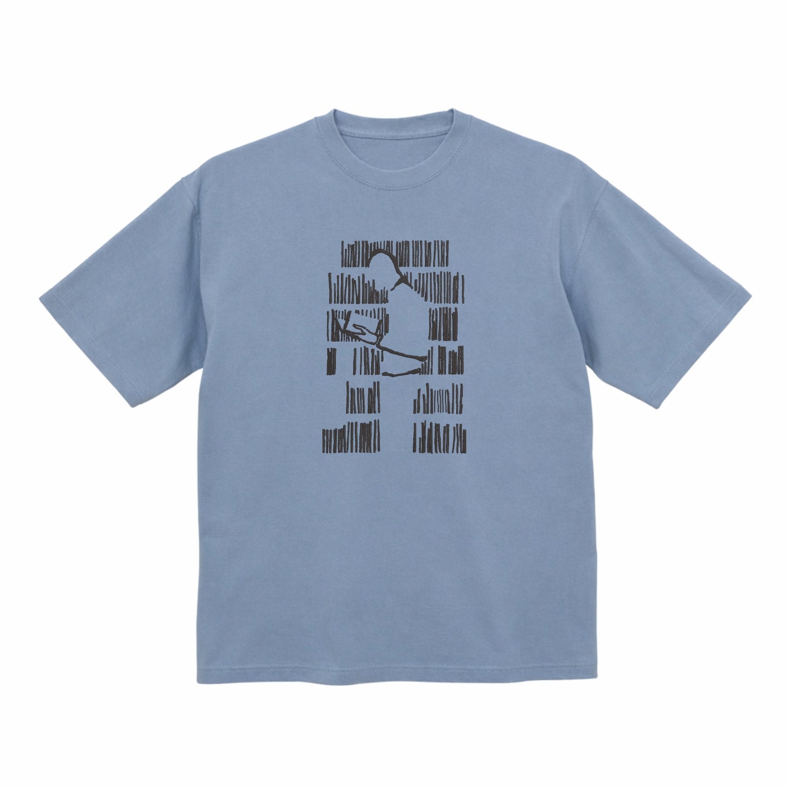 The Minimalist Reader Booker Lover Library Premium Cotton Heavyweight Embroidered T shirt