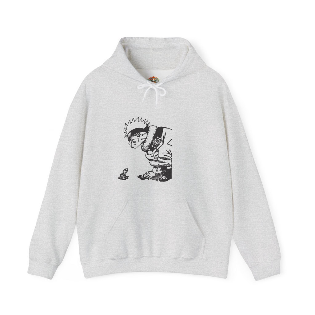 面白いアニメナルトがカエルにキスをする刺繍パーカー | スウェットシャツ | Tシャツ