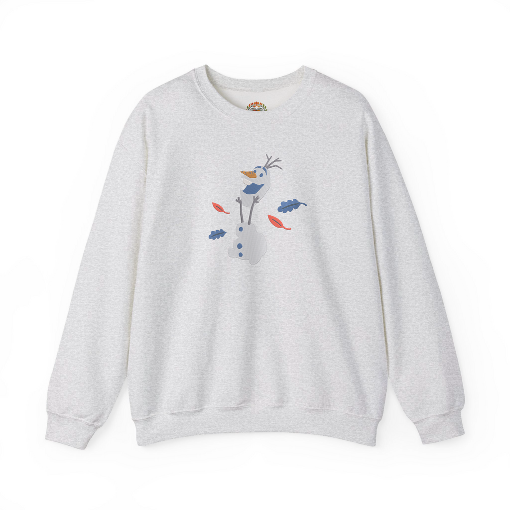 Olaf Frozen Playing with Head Embroidery Hoodie | Sweatshirt | T-shirt