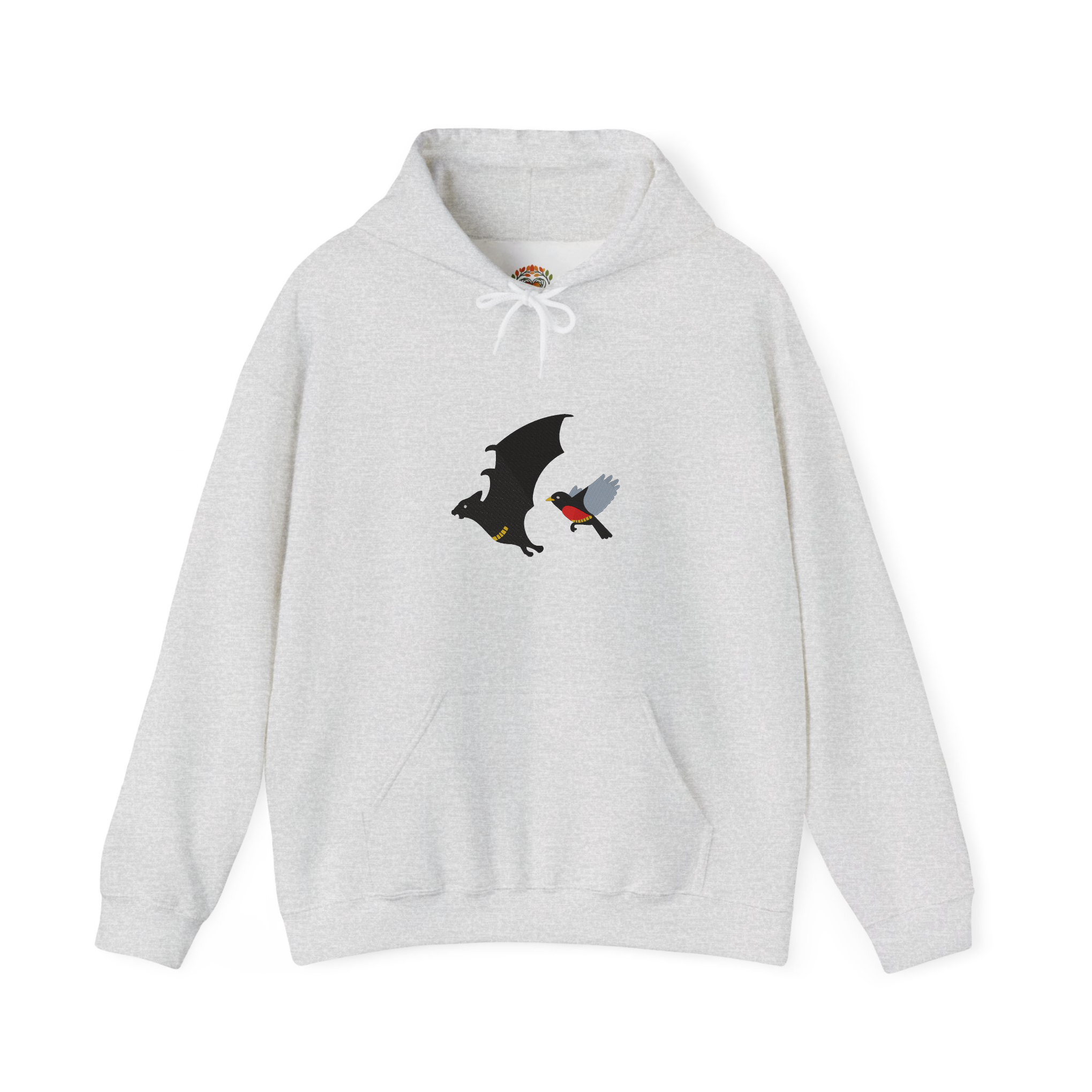 Bat Robin Fighting Crime Embroidery Hoodie | Sweatshirt