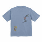 Japanese Samurai Embroidered Heavyweight Premium Cotton T shirt