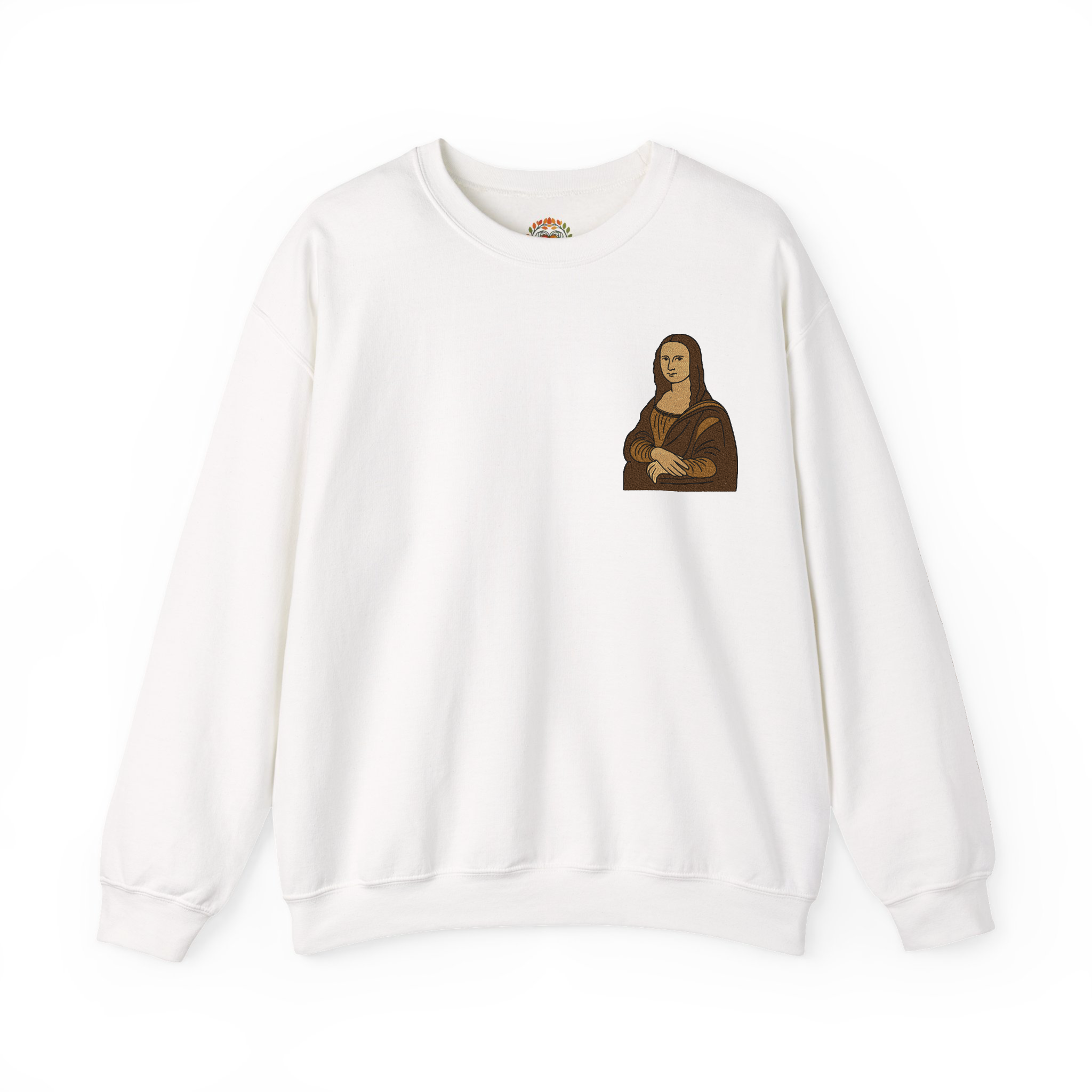 Mona Lisa Embroidery Hoodie | Sweatshirt | T-shirt