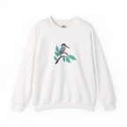 Sudadera con capucha y bordado de pájaro martín pescador | Sudadera | Camiseta