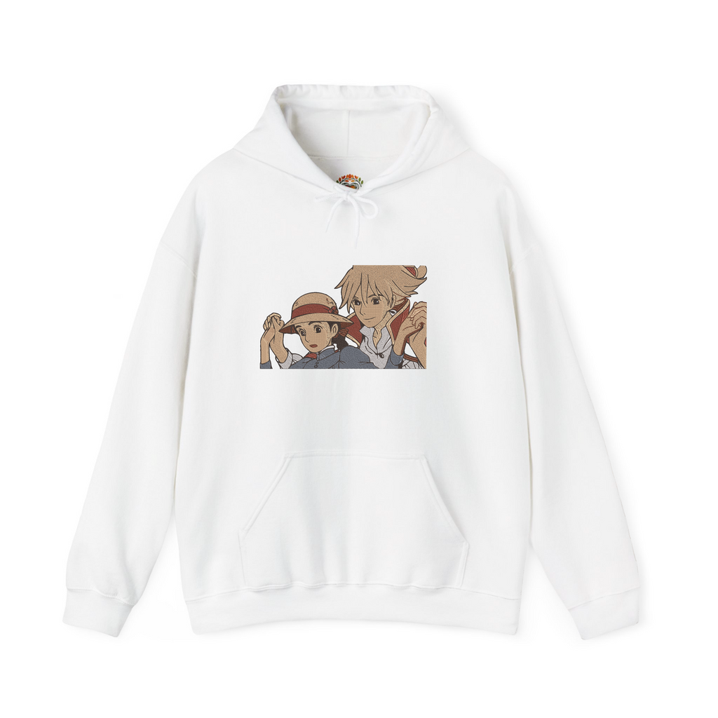 Ghibli Howl's Moving Castle Howl Sophie Embroidery Hoodie | Sweatshirt