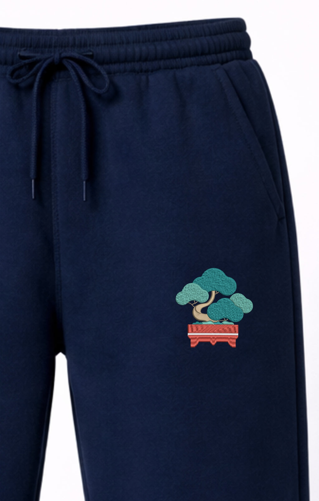 Japanese Bonsai | Embroidered 350GSM Cotton Sweatpants