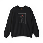 Sudadera con capucha y bordado "Lone Hiker Sunset Mountains" | Sudadera | Camiseta