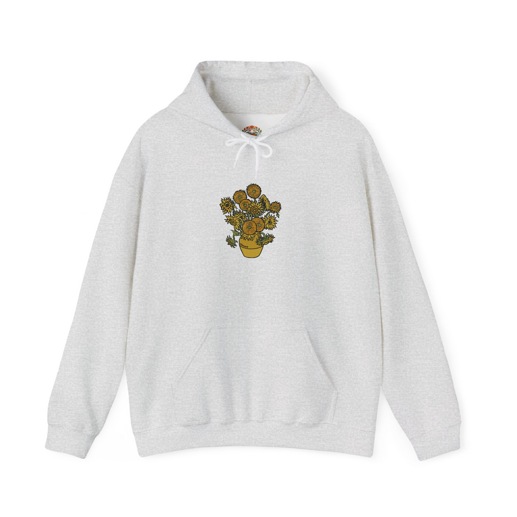Vase with Fifteen Sunflowers Vincent Van Gogh Embroidered Hoodie | Sweatshirt | T-shirt