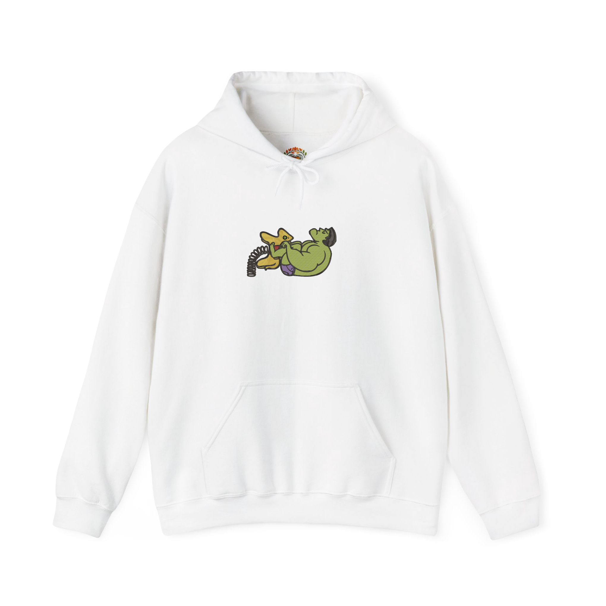 Hulk Smash Seesaw Embroidery Hoodie | Sweatshirt