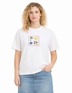 Sun Beach Ocean Summer Embroidered Premium T shirt | Matching Set Adults and Kids