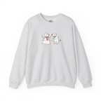 Sudadera con capucha y bordado de perro y camuflaje de muñeco de nieve navideño | Sudadera