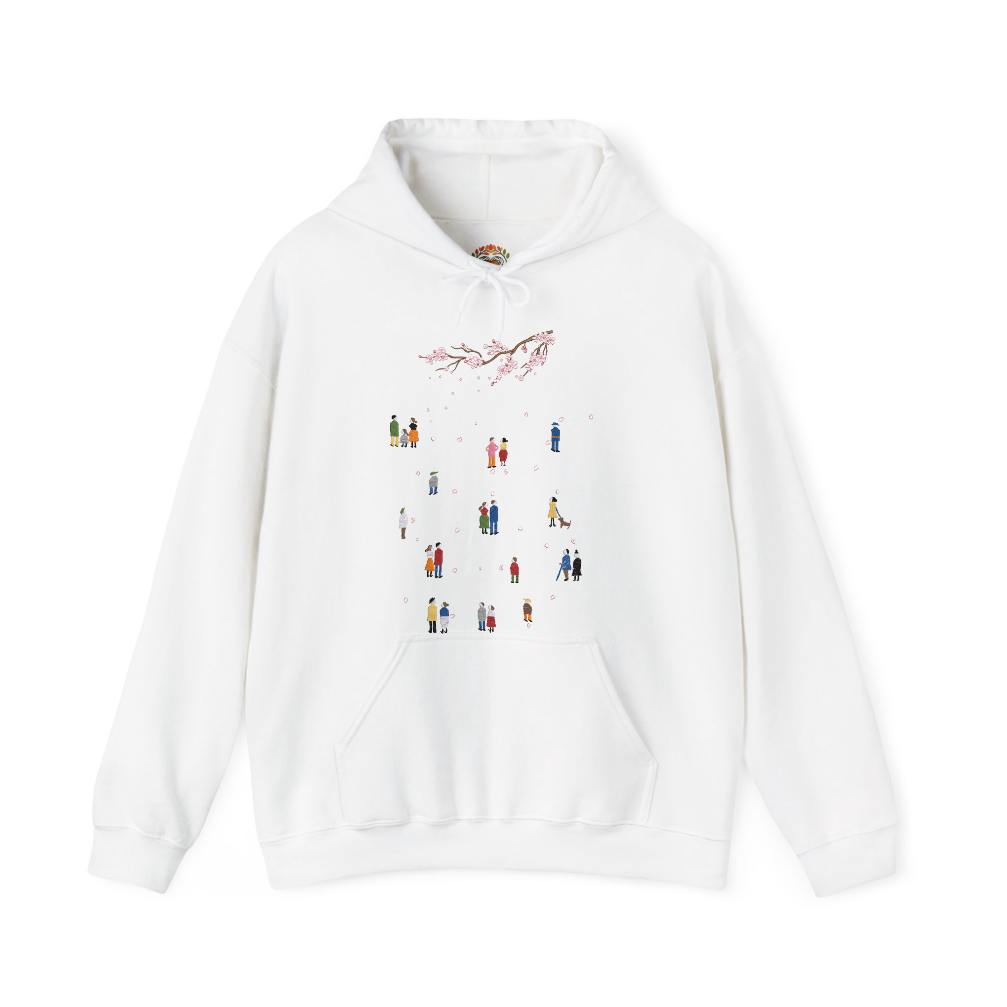 Cherry Blossom Viewing Season Embroidered Hoodie | Sweatshirt