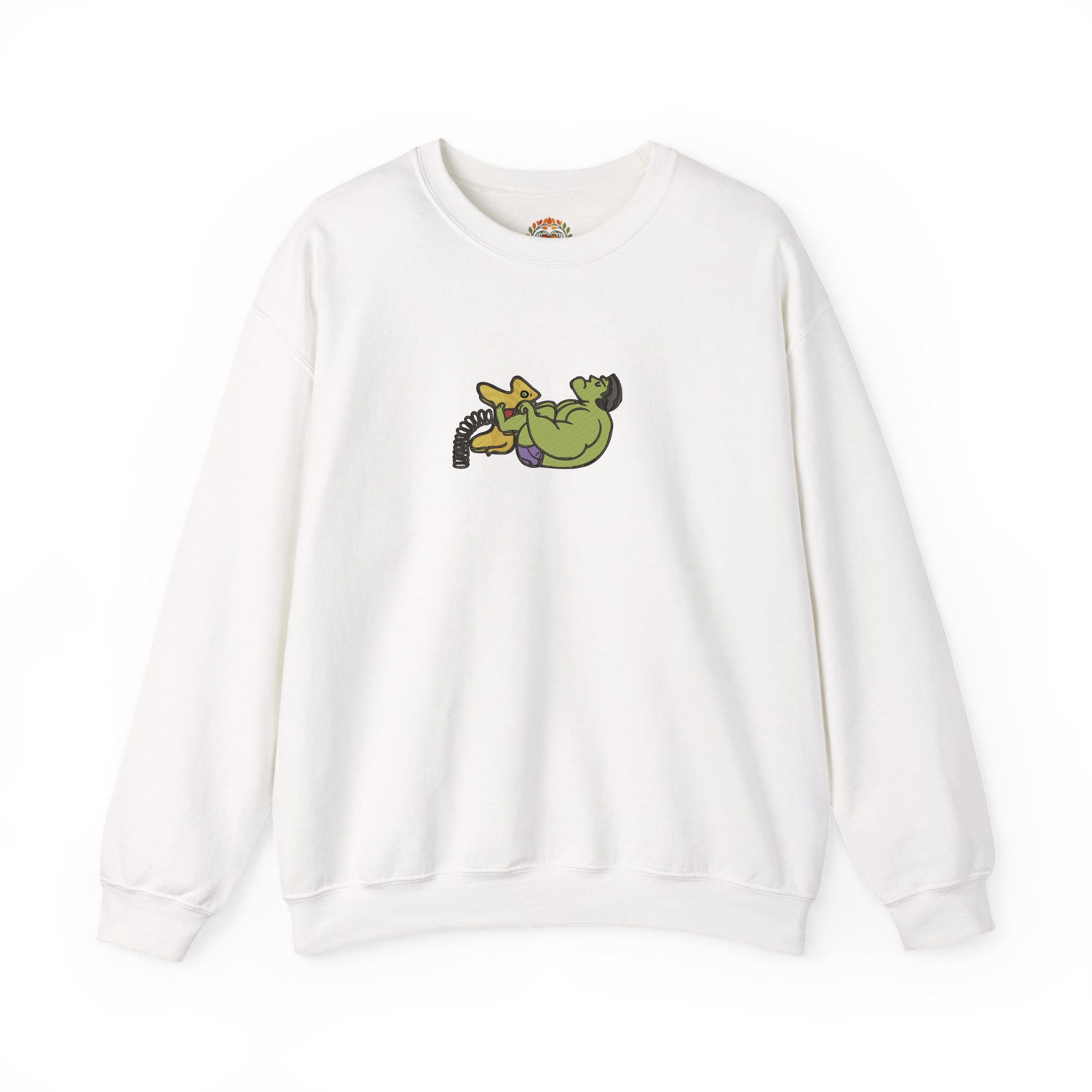 Hulk Smash Seesaw Embroidery Hoodie | Sweatshirt
