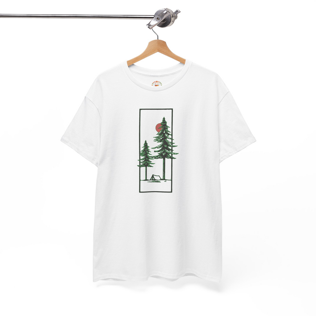 レッドムーンライトキャンプ場刺繍パーカー | スウェットシャツ | Tシャツ