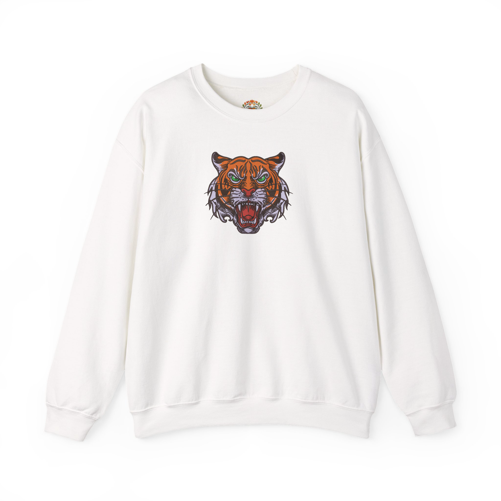 Bengal Tiger Roar Embroidery Hoodie | Sweatshirt