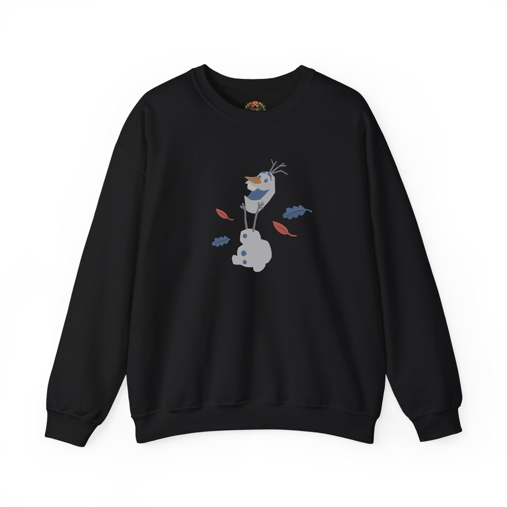 Olaf Frozen Playing with Head Embroidery Hoodie | Sweatshirt | T-shirt
