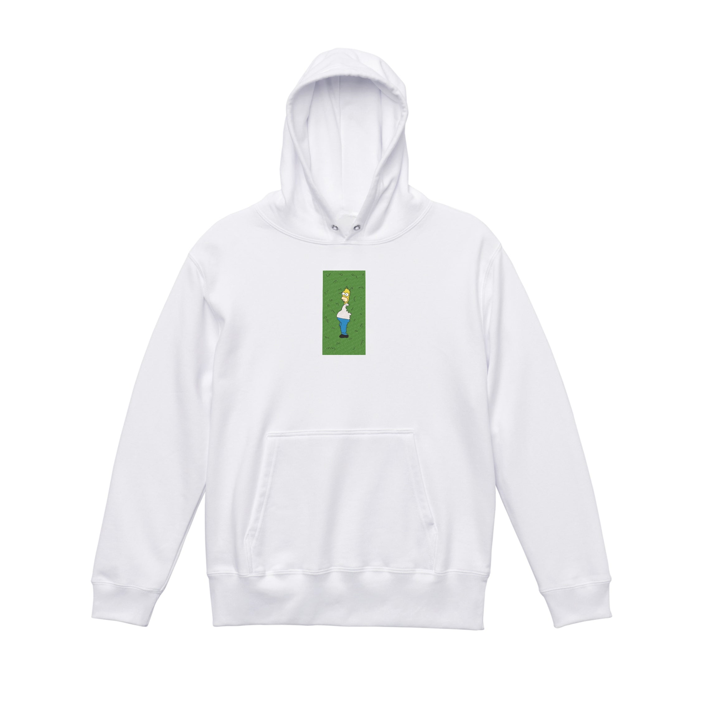 Homer Simpson Hiding in Bush Embroidery Hoodie | Sweatshirt | T-shirt