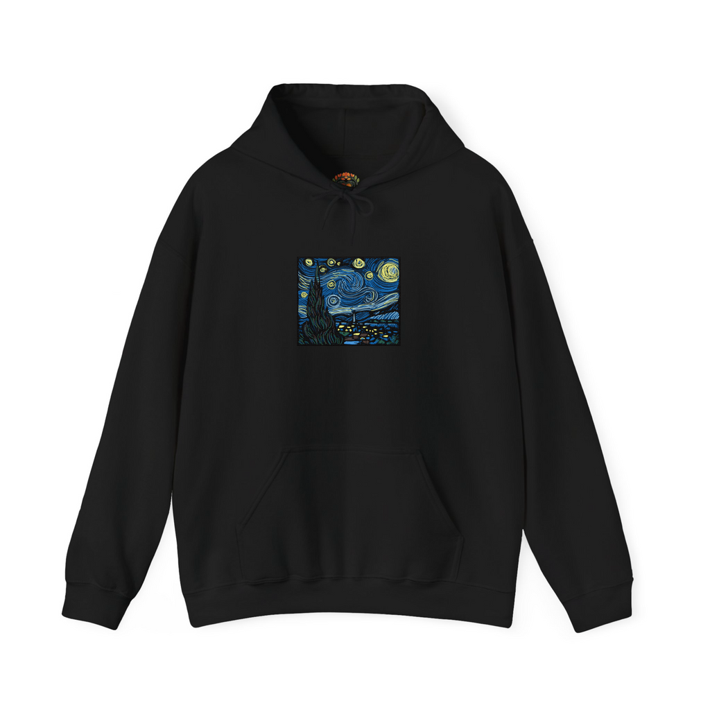 The Starry Night Vincent Van Gogh Embroidered Hoodie | Sweatshirt | T-shirt