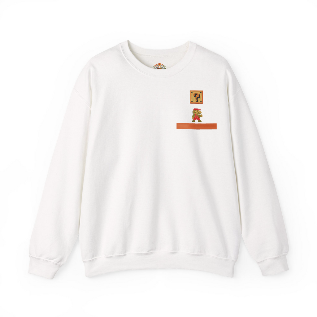 Sudadera con capucha bordada de Super Mario Pixel Art | Sudadera | Camiseta