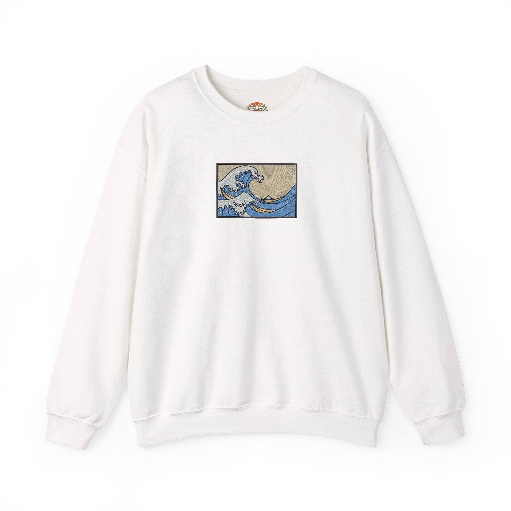 The Great Wave Off kanagawa Embroidery Hoodie | Sweatshirt