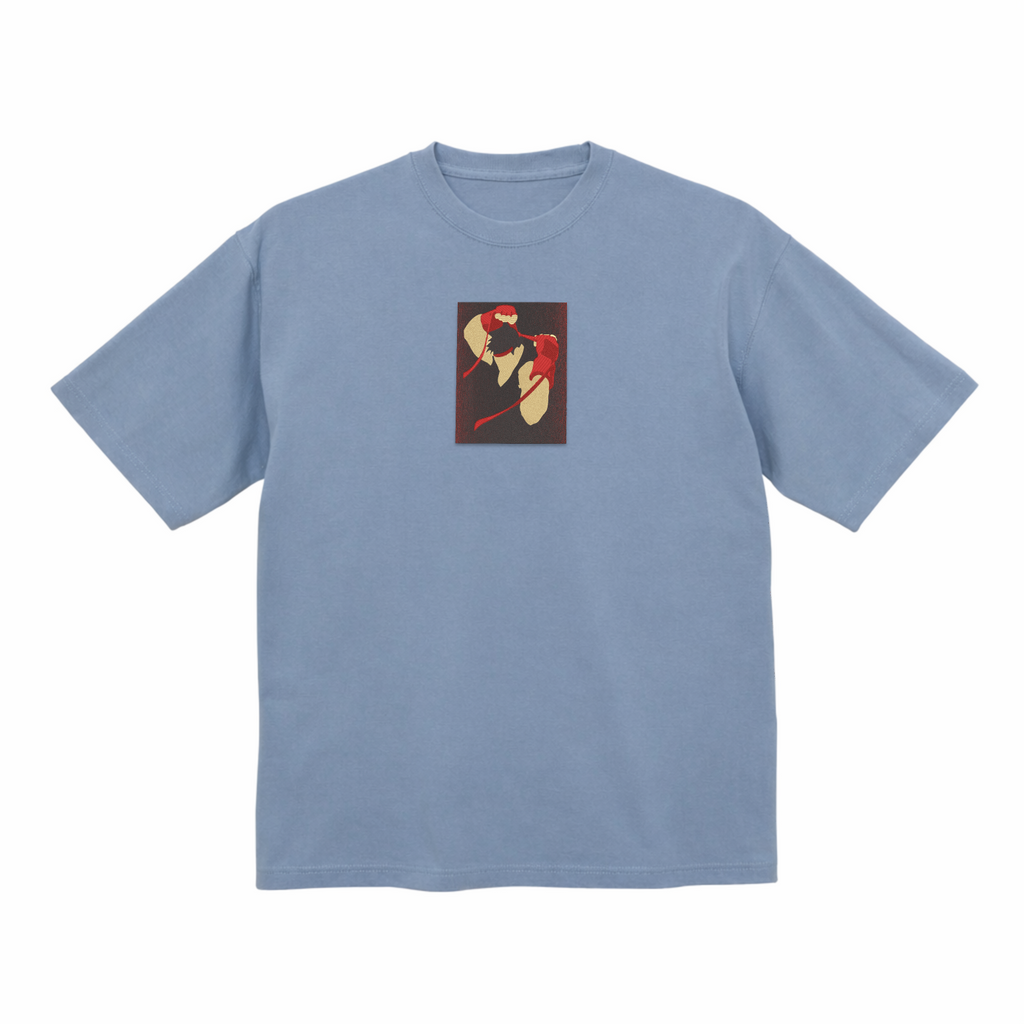 リュウ ストリートファイター プレミアムコットン ヘビーウェイト 刺繍Tシャツ