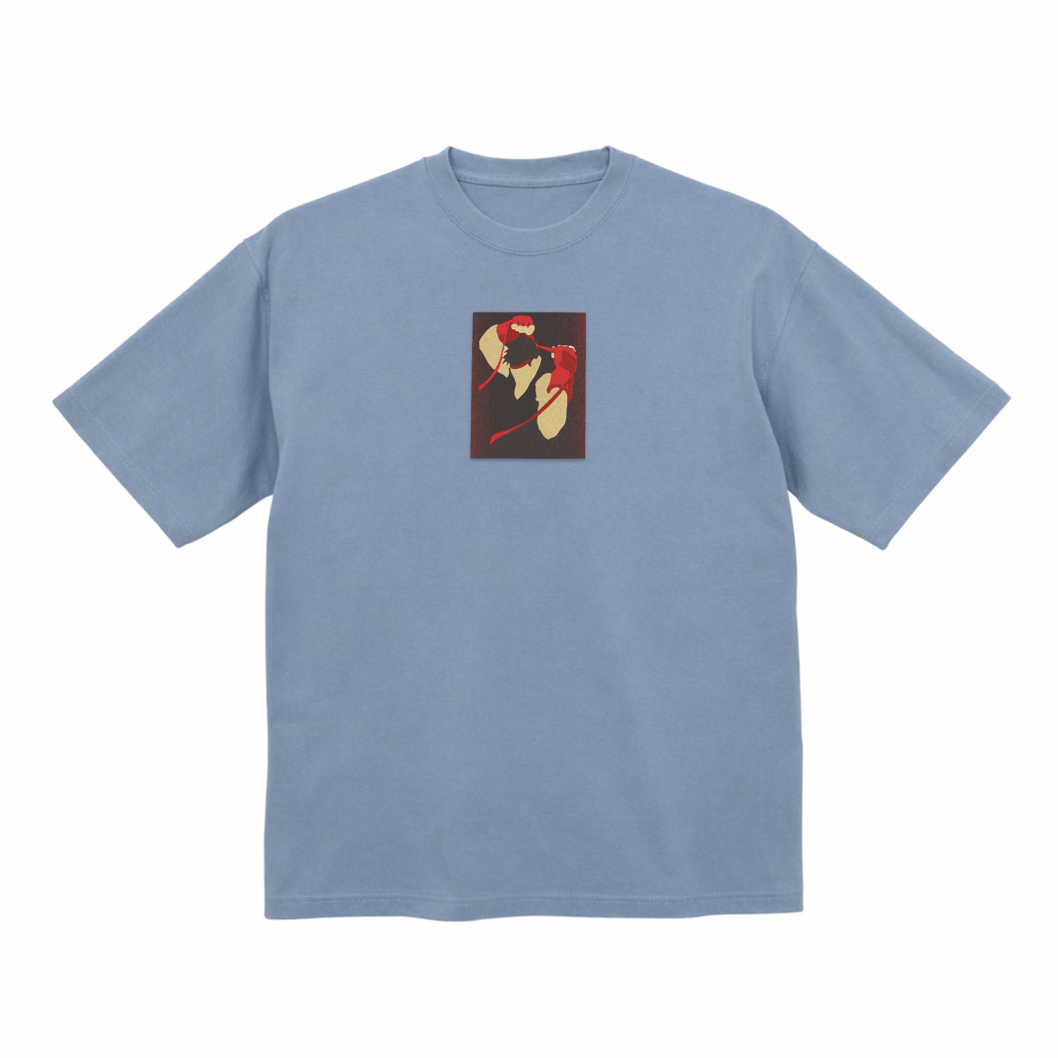 リュウ ストリートファイター プレミアムコットン ヘビーウェイト 刺繍Tシャツ