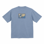 The Great Wave Off Kanagawa Premium Cotton Heavyweight Embroidered T shirt