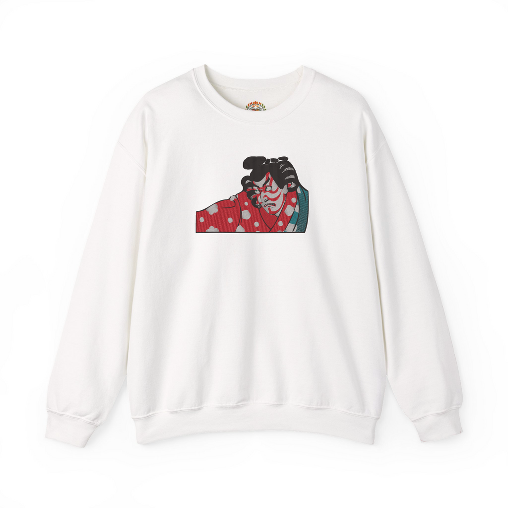 歌舞伎 KABUKI Japanese Theatre with Signing and Dancing Embroidery Hoodie | Sweatshirt