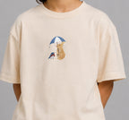 Bunny & Robin Embroidered 250 GSM Organic Cotton T shirt | Adults and Kids Matching Set