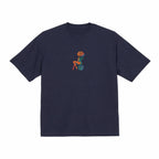 Abstract Rose Lady Mural Embroidered Premium Cotton T shirt | Spring Collection